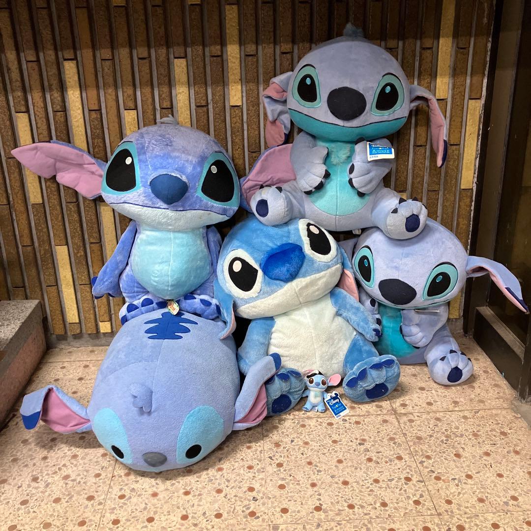 ディズニー スティッチ 超特大ぬいぐるみ まとめ売り 6点セット 玩具 人形