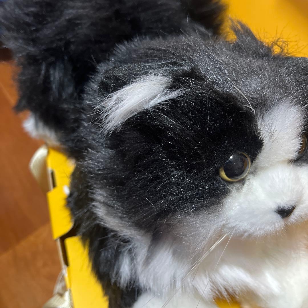黒白猫のぬいぐるみ リアルにゃんこ　値下げ ラスト