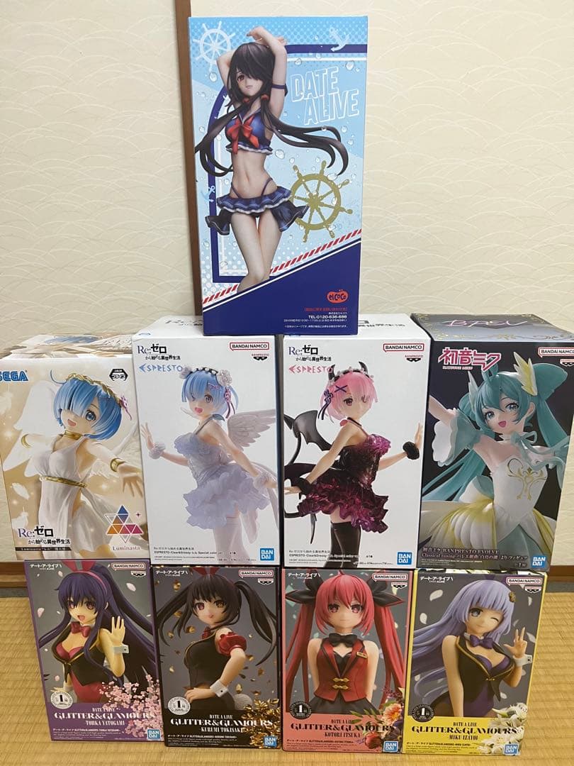 最新プライズフィギュア・デート・アライブ・レムラムセット・フィギュアセット