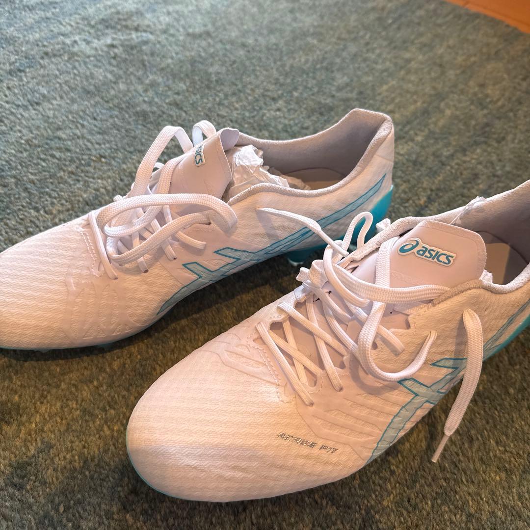 ASICS アクロス2 ホワイト/ブルー スパイク 26cm