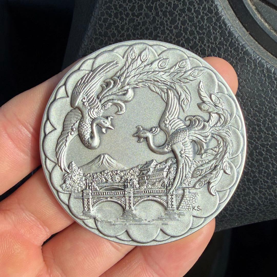 皇太子殿下御成婚記念奉祝メダルセット　認定証付き　純銀100g / 101.6g