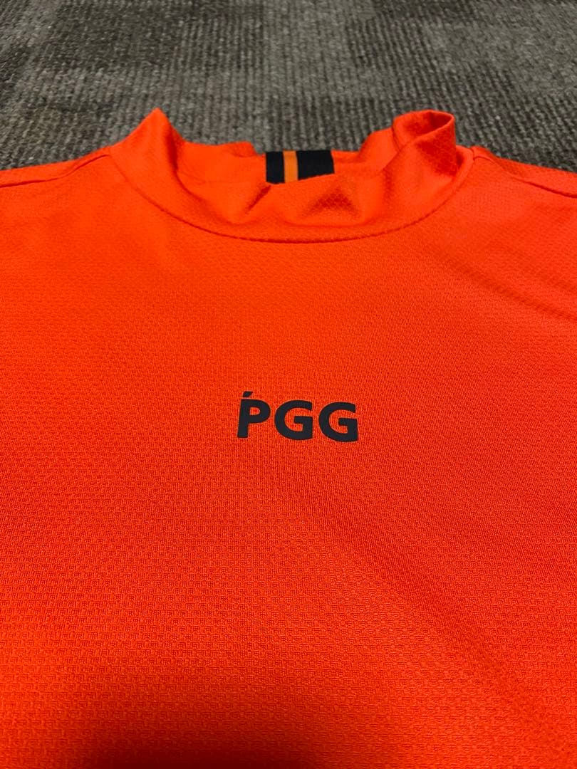 【美品】PGG PEARLY GATES 半袖モックネックシャツ サイズ4