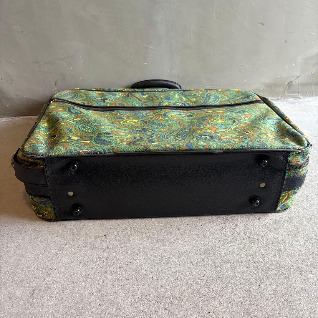 【1970s Japan vintage】ペイズリー トラベルバッグ カバン