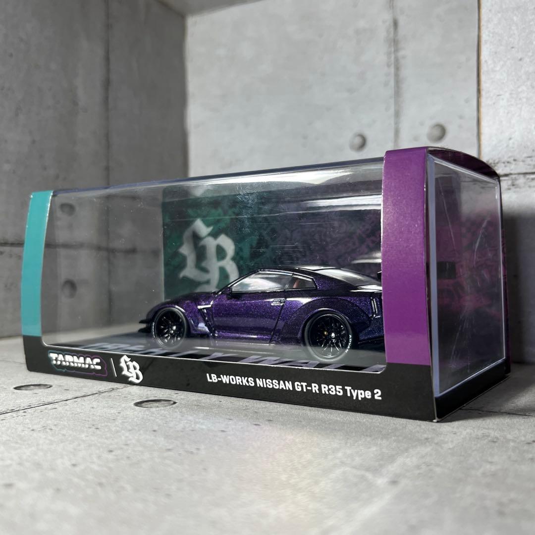 LBWK GTR R35 1/43スケールミニカー Midnightpurple