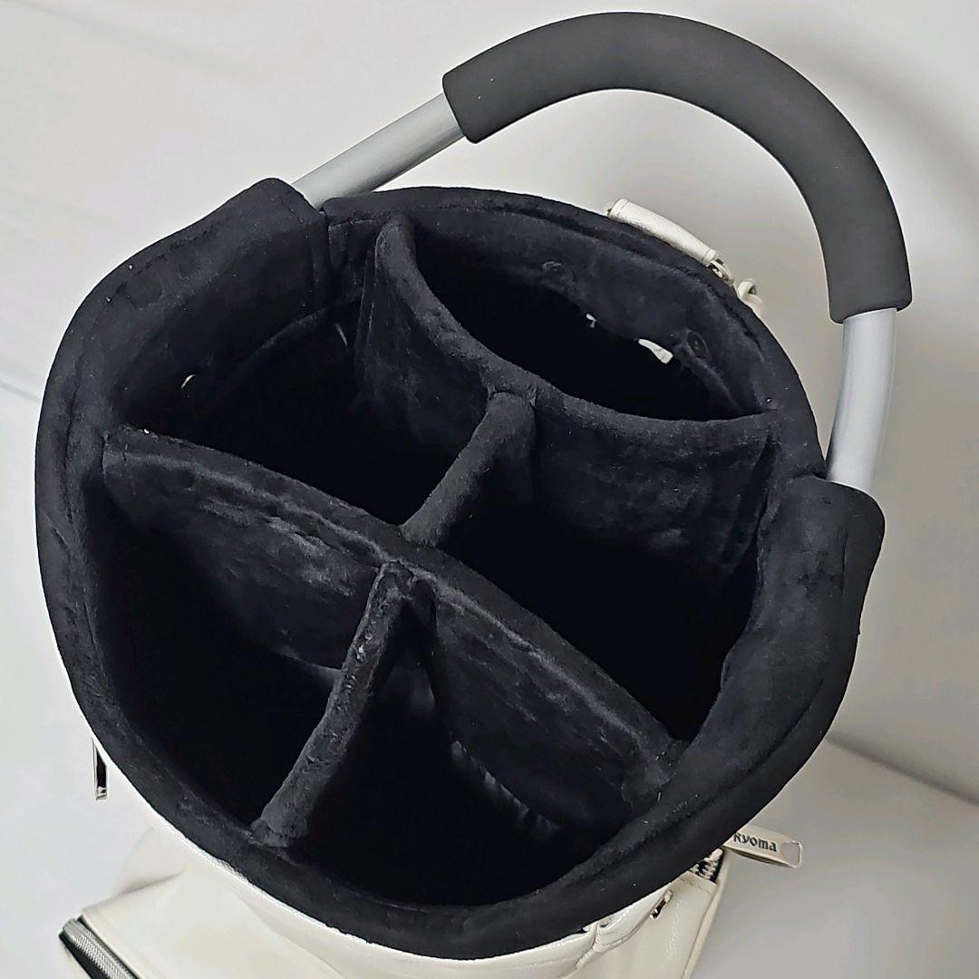 リョーマゴルフ 　軽量キャディバッグ 9インチ　 5分割　3.2kg　ホワイト