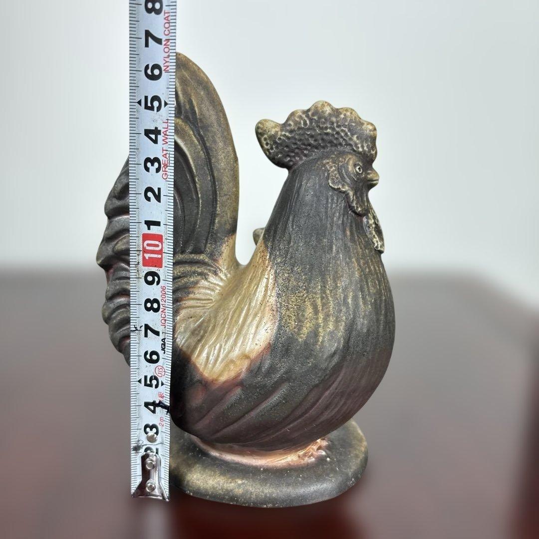 備前焼　干支　酉　縁起物　置物　供箱