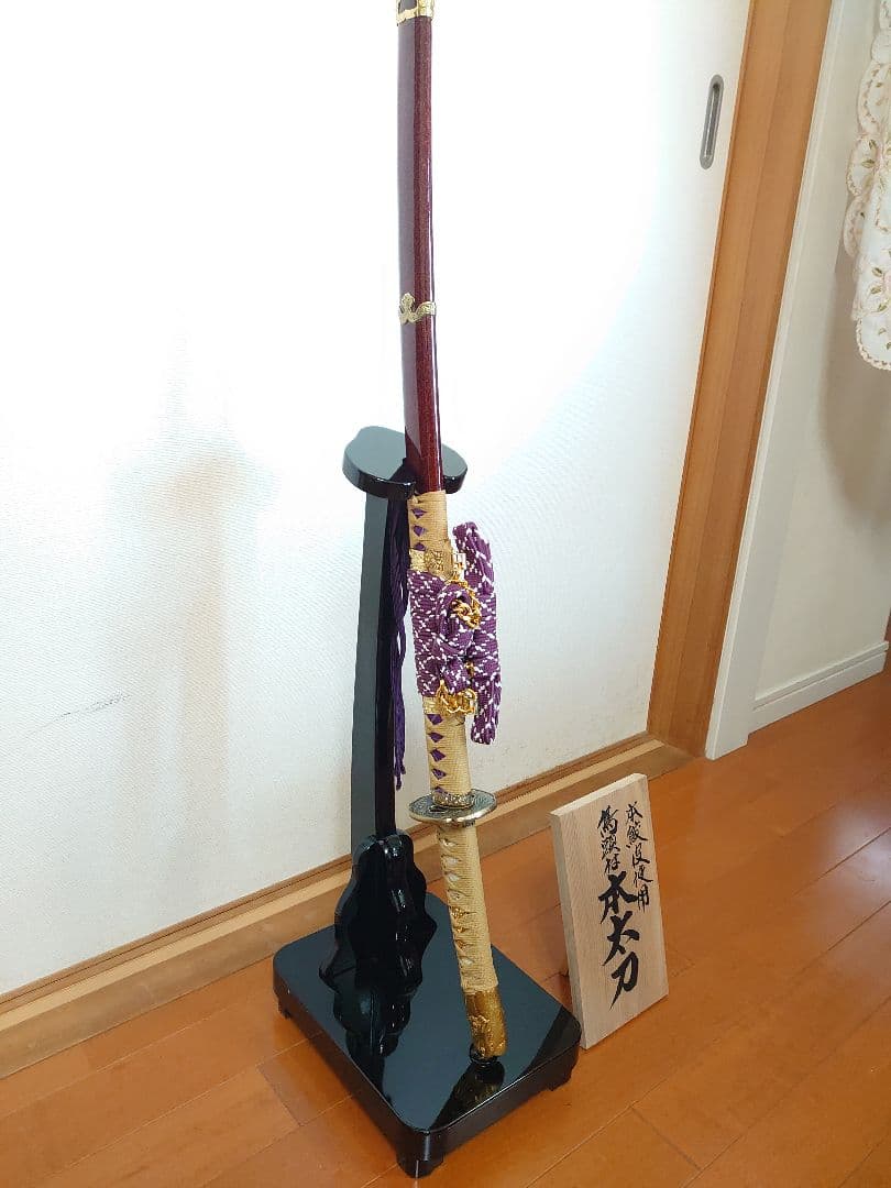 【希少】赤瀬毅監修フランクリンミント×久月謹製　儀礼用本太刀飾太刀　本鮫皮使用