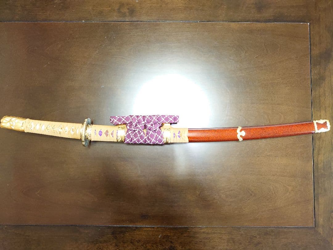 【希少】赤瀬毅監修フランクリンミント×久月謹製　儀礼用本太刀飾太刀　本鮫皮使用