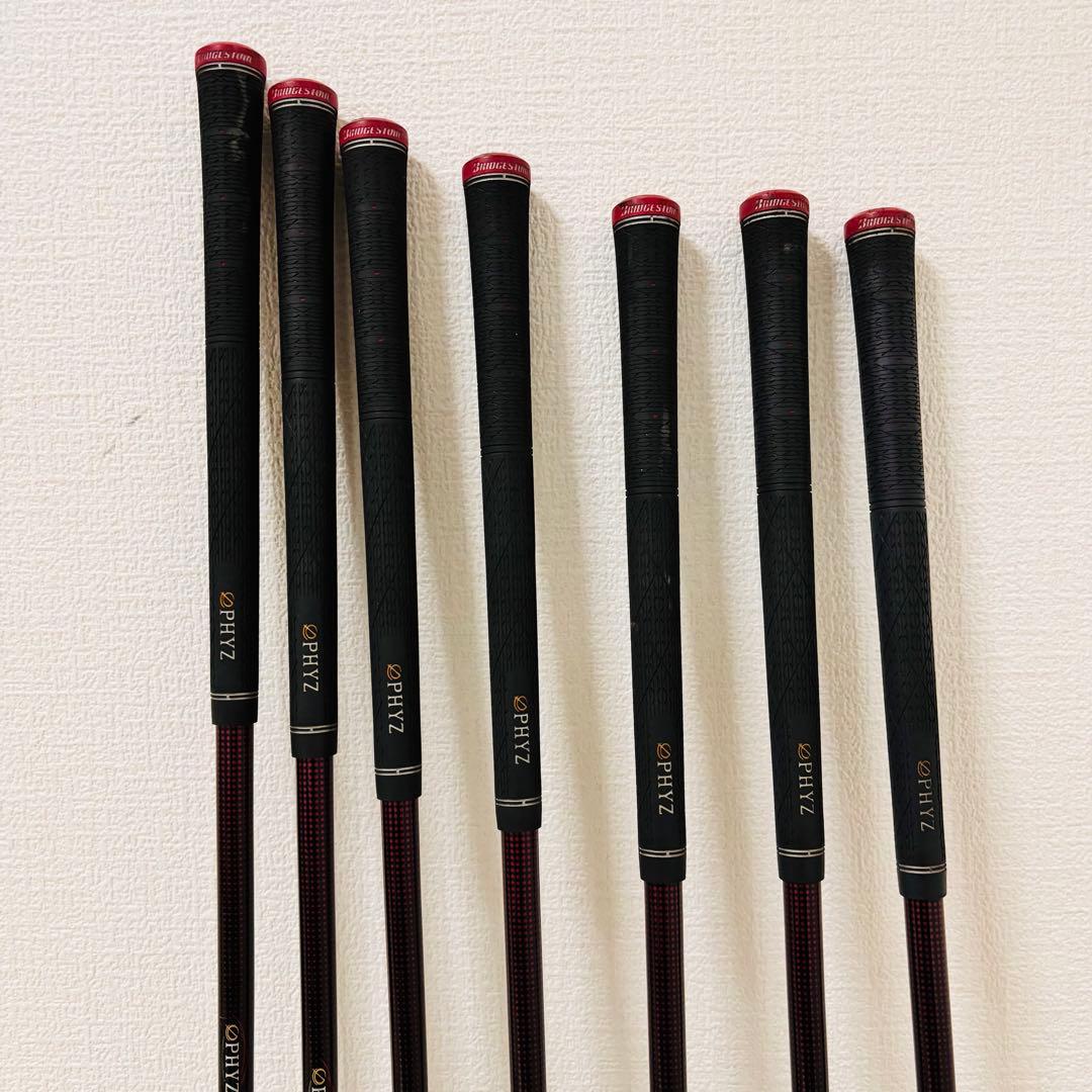 7本セット レディース ブリヂストン PHYZ アイアン 純正カーボン A