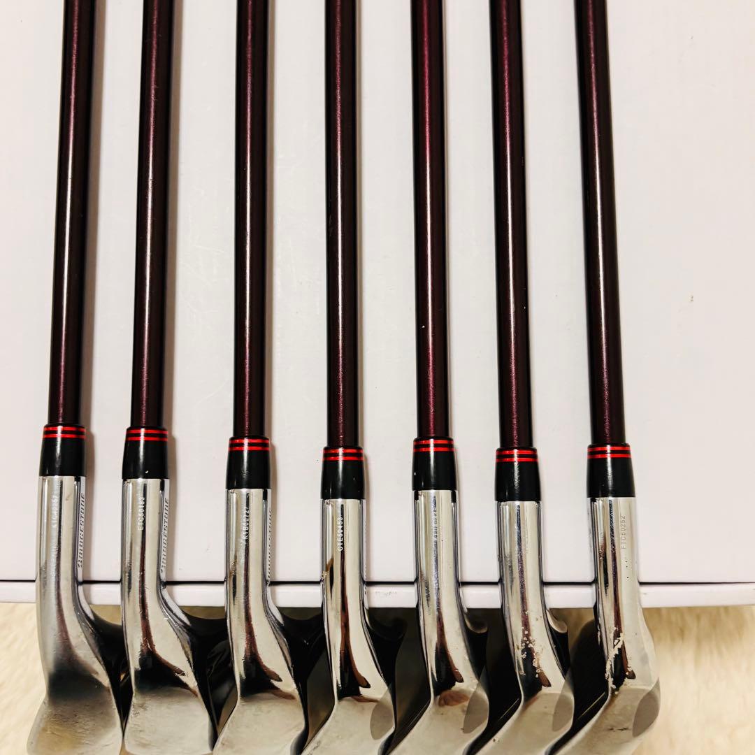 7本セット レディース ブリヂストン PHYZ アイアン 純正カーボン A