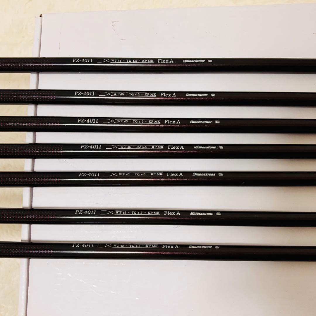 7本セット レディース ブリヂストン PHYZ アイアン 純正カーボン A