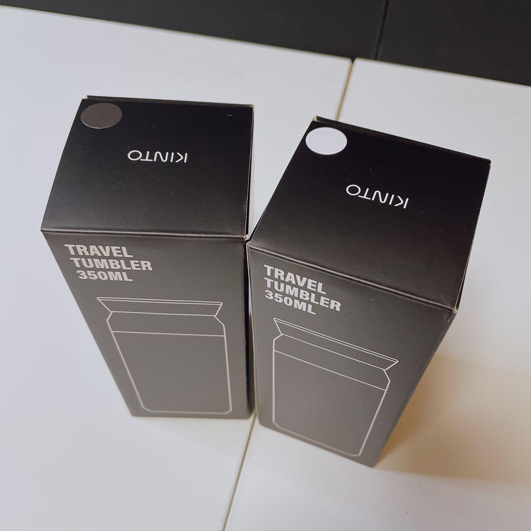 布袋 寅泰 × キントー タンブラー ブラック / ホワイト G柄ダンボール発送