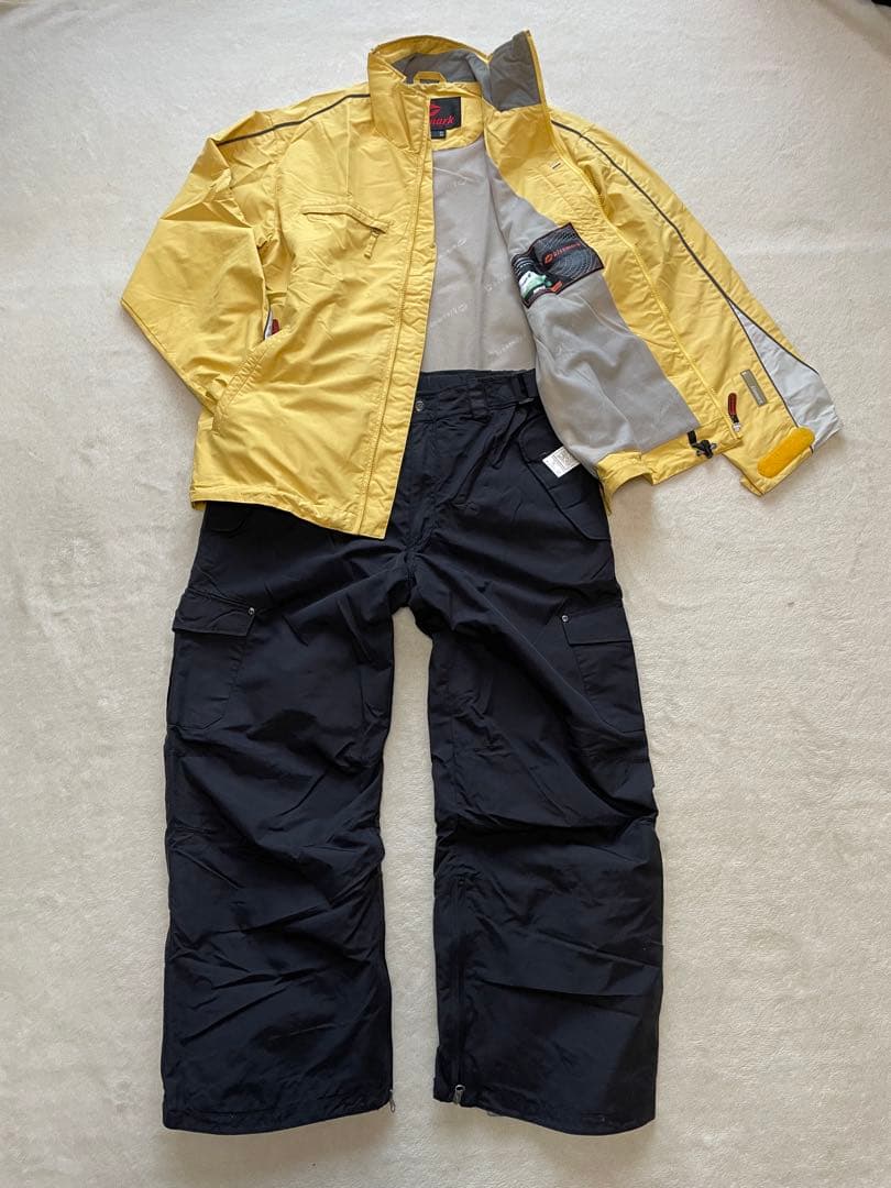 スノーボードウェアセット（イエロー/ブラック） 初心者 おすすめ セットアップ
