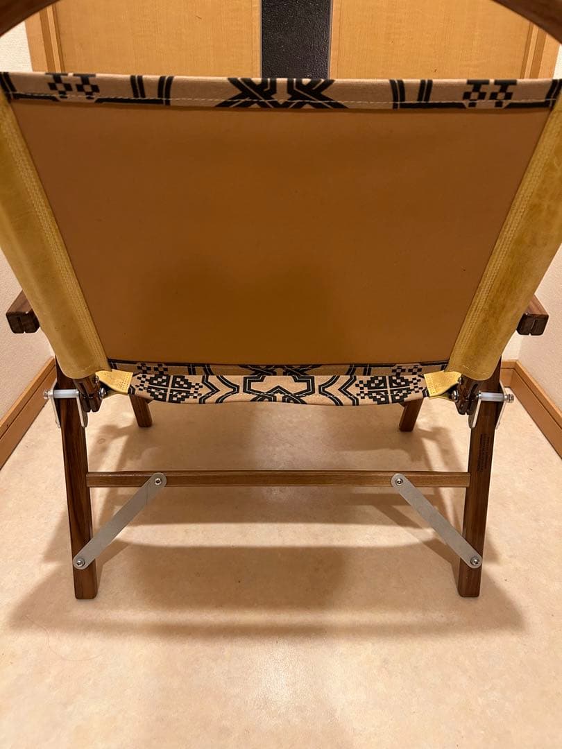 カーミットチェアプラス　ウォールナット　garakuda キャメル