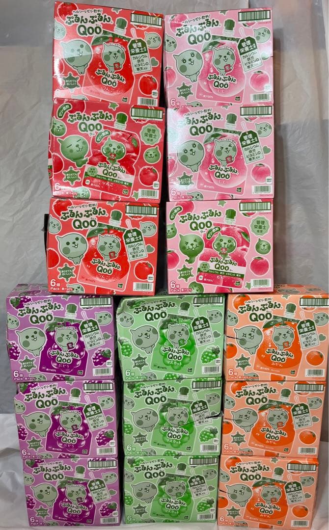 Cyan◡̈⋆* Qoo飲料ゼリー　5種　90本セット