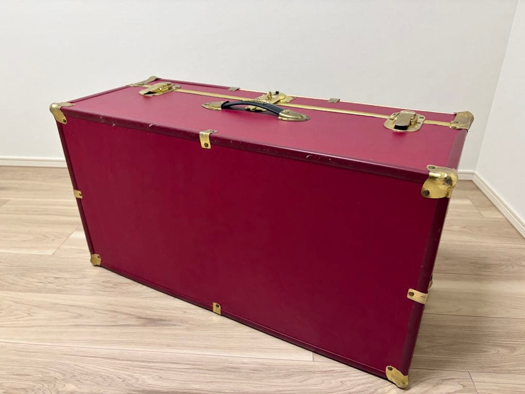 【レア】SEWARD（スワード） トランク 収納箱 ヴィンテージ風 ワインレッド