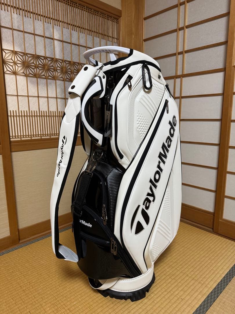 【新品・未使用】TaylorMade ホワイト キャディバッグ