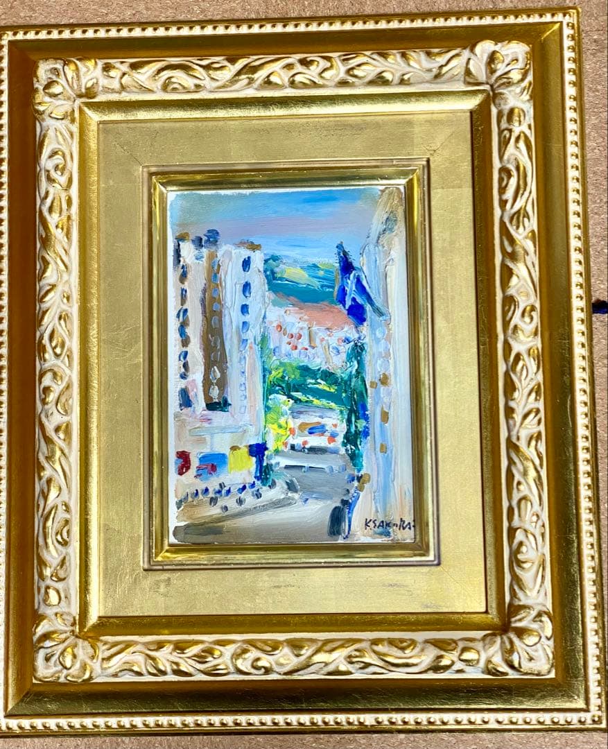 桜井慶治　風景画　油彩　真作