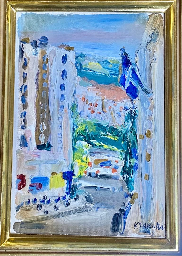 桜井慶治　風景画　油彩　真作