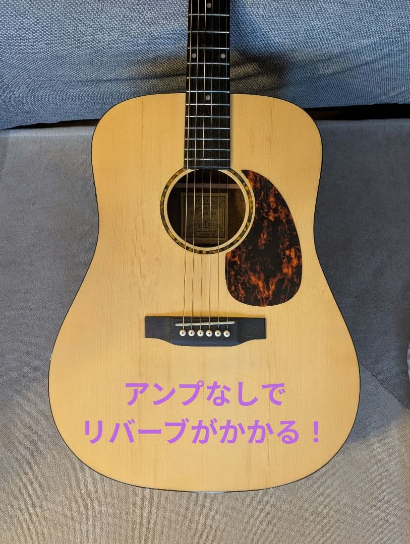 トップ単板美品★アンプ不要！リバーブやコーラスがかかる★　レコーディングキング