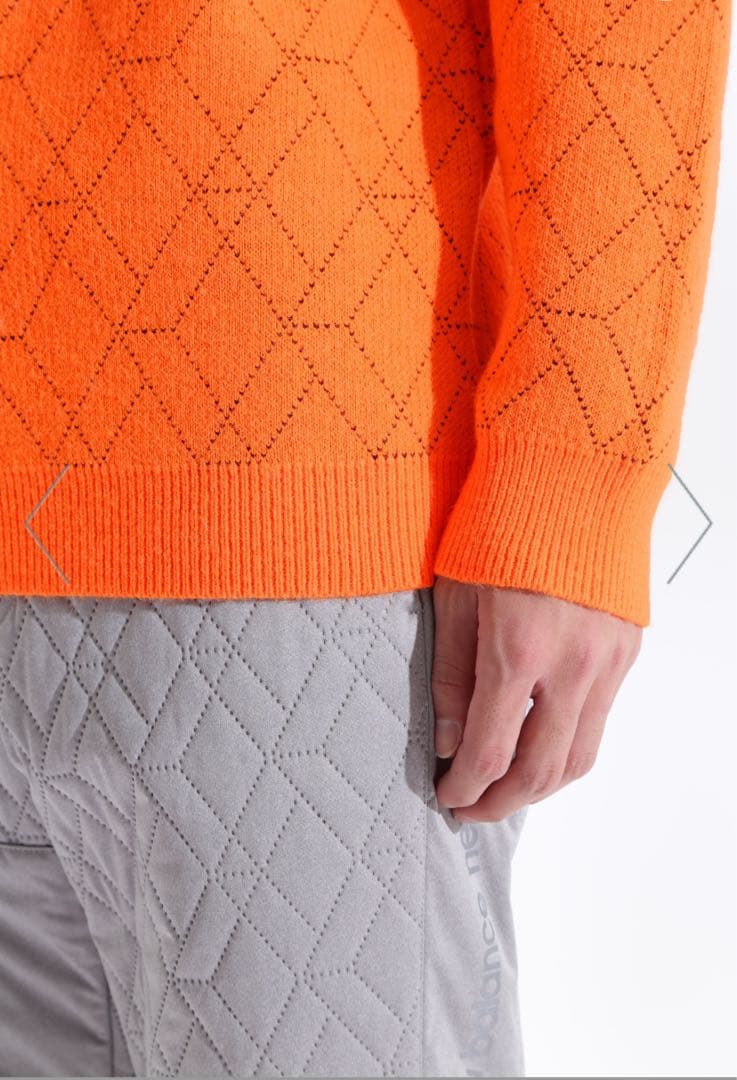 【6】 ニューバランス モックネック ニット プルオーバー メンズ ゴルフ