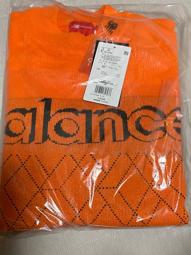 【6】 ニューバランス モックネック ニット プルオーバー メンズ ゴルフ