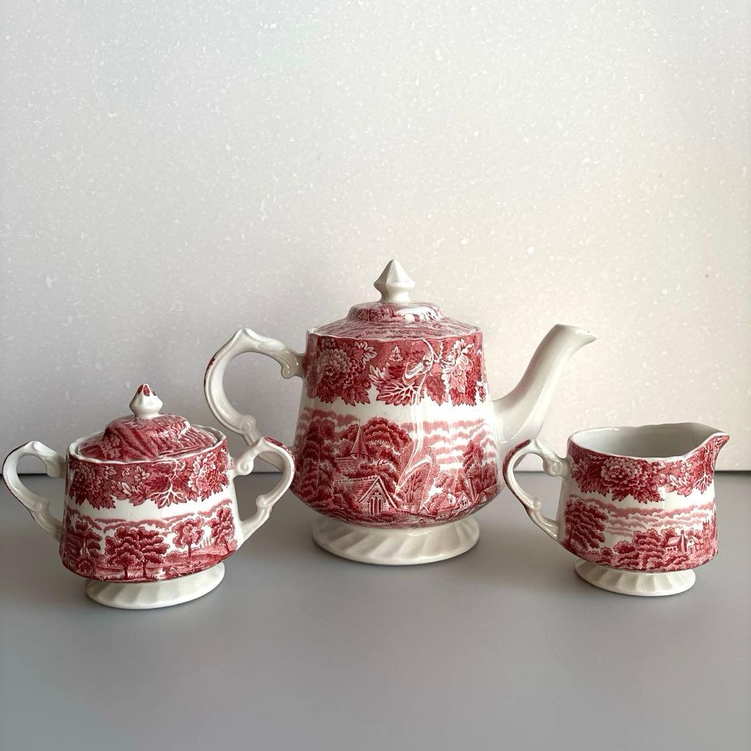 Wood&Sons/ティーポット/クリーマー/シュガーポット/3点セット