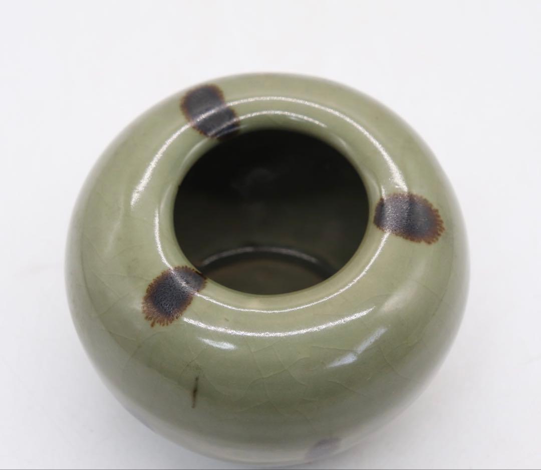 中国　龍泉窯　筆洗　飛青　青磁　送料込み250520