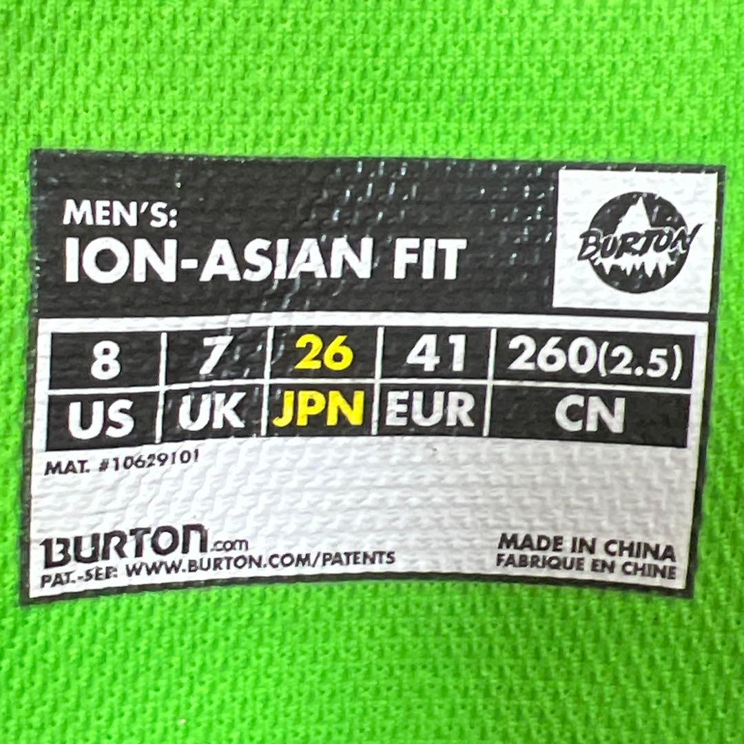 【即日発送】BURTON スノボブーツ　ION-ASIAN FIT 26.0cm