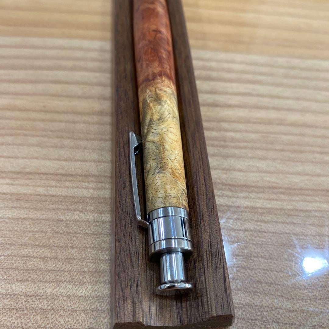 工房楔 花梨 紅白 瘤 シャープペンシル