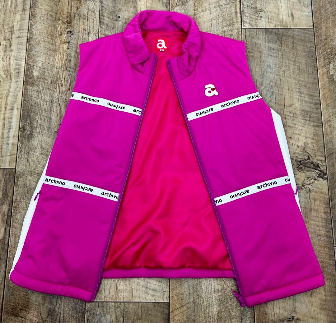 ★【推薦】アルチビオ 中綿ベスト ピンク ４０ Lサイズ ファン必見 USED
