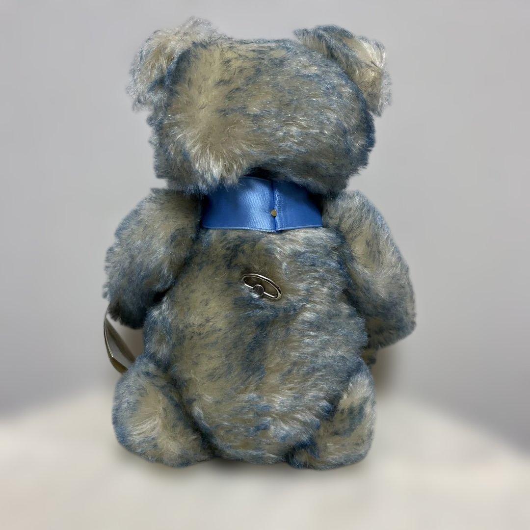 シュタイフ 箱入り ブルー 刺繍 新品未使用 テディベア 限定 白タグ 値下げ