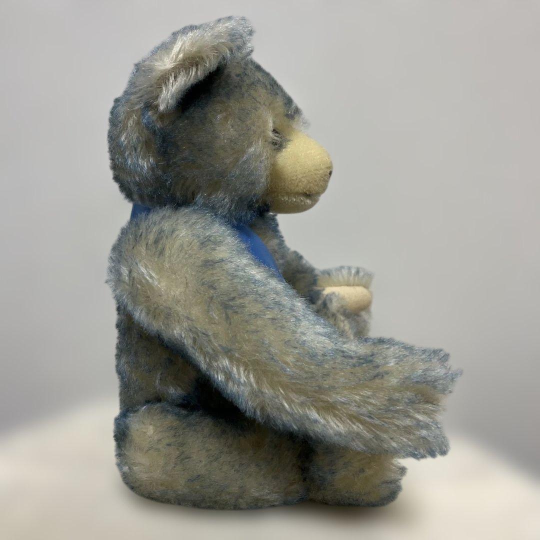 シュタイフ 箱入り ブルー 刺繍 新品未使用 テディベア 限定 白タグ 値下げ