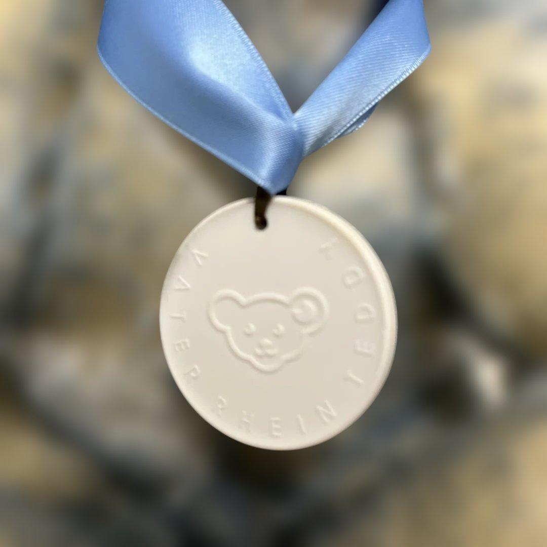 シュタイフ 箱入り ブルー 刺繍 新品未使用 テディベア 限定 白タグ 値下げ