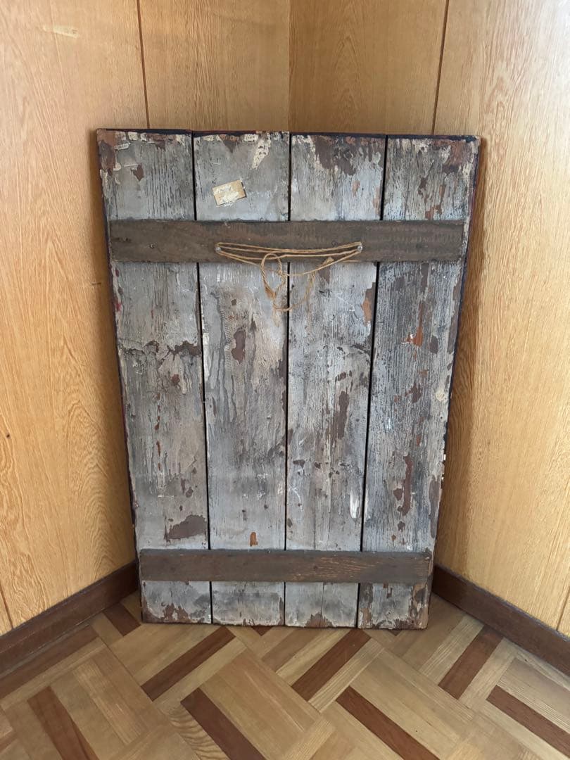 ヴィンテージ 釣り具 木製立体アート