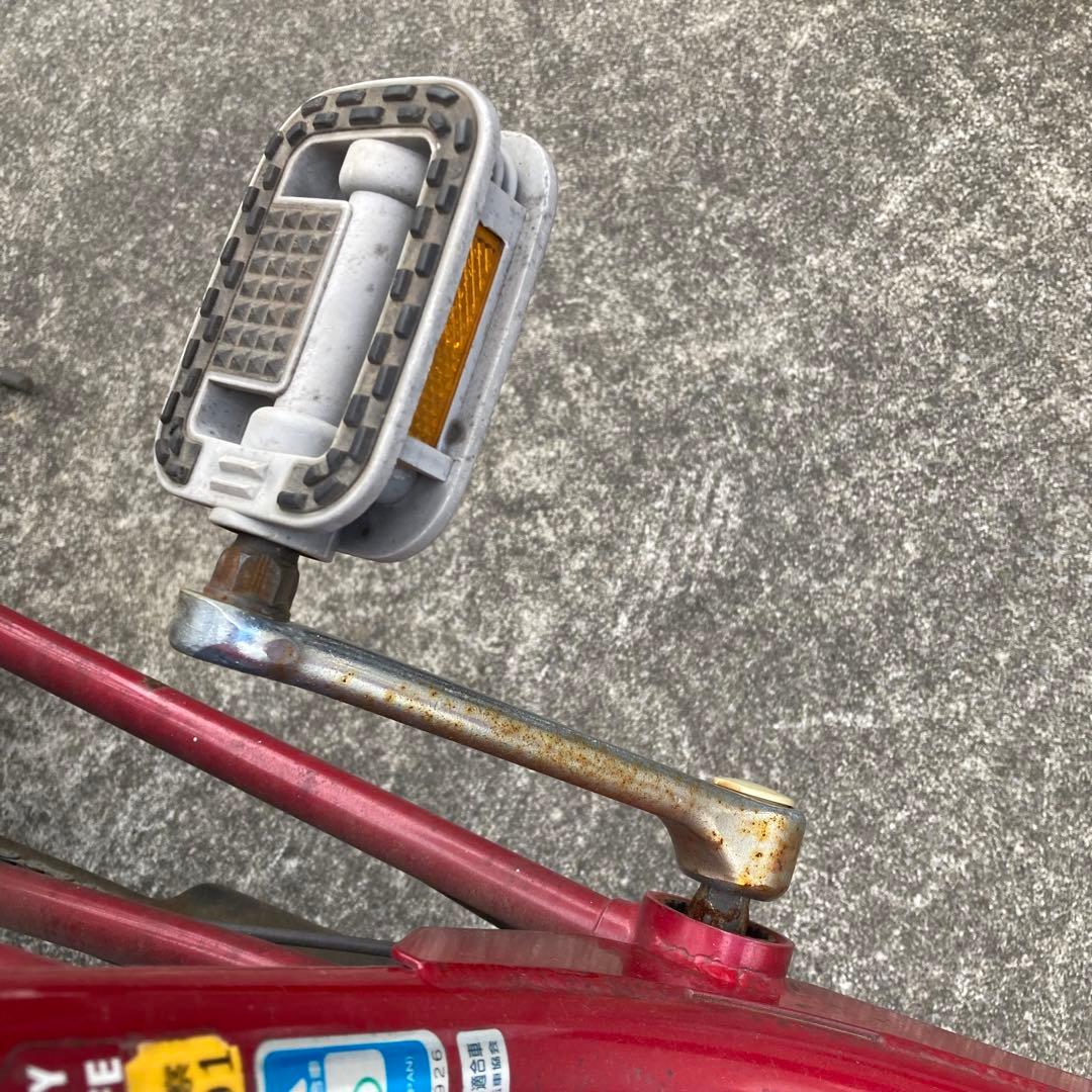 丸石サイクル ふらっかーず 赤 20インチ 子供乗せ自転車 非電動 マルイシ