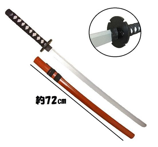 12個★るろうに剣心 逆刃刀 全長1m コスプレ 木製 BATSU×TOU