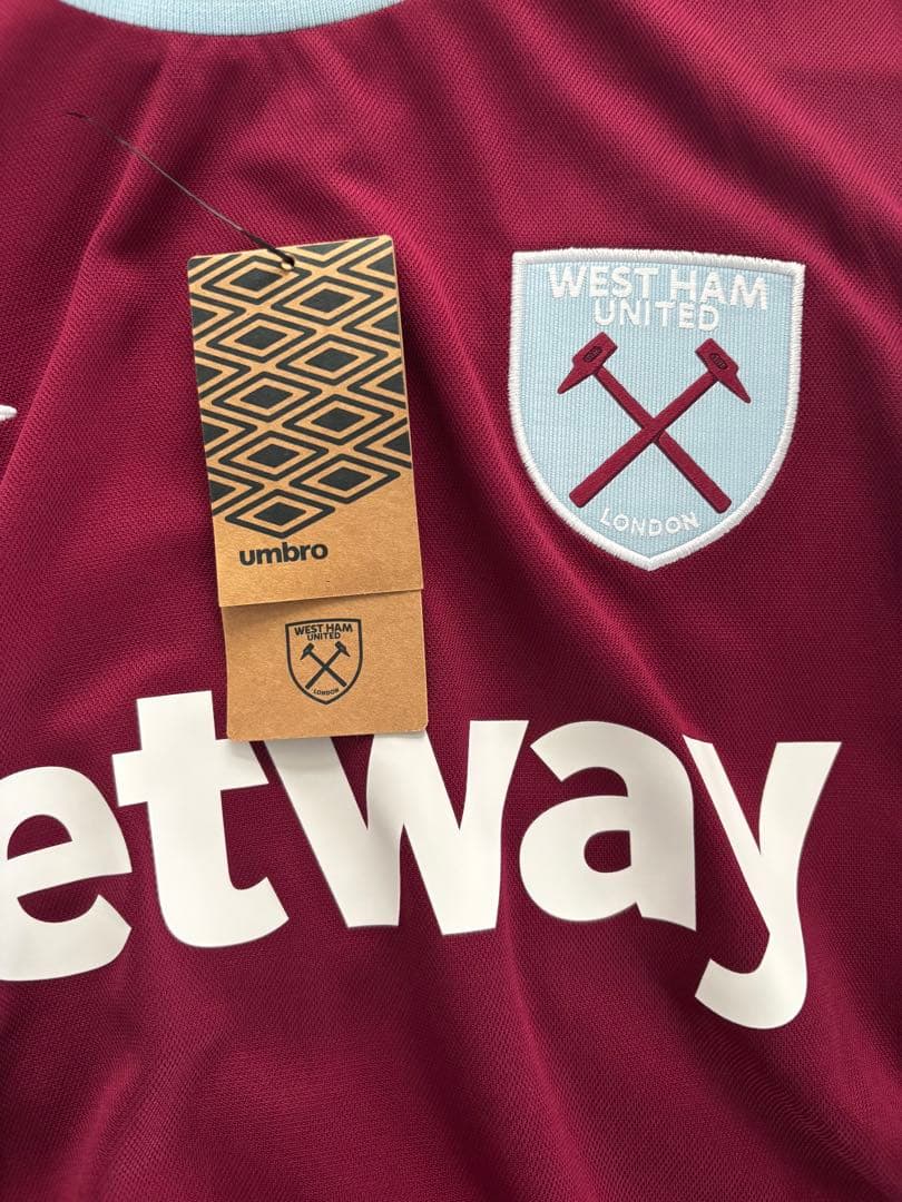 24-25/ウエストハム　長袖ホームキット