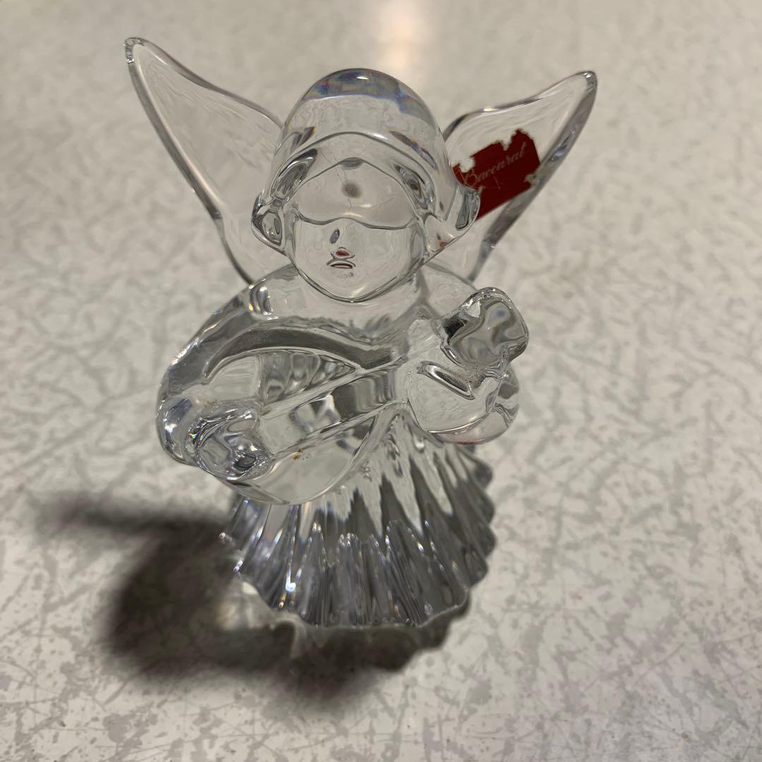 バカラクリスタルガラス 天使のフィギュア 約10cm