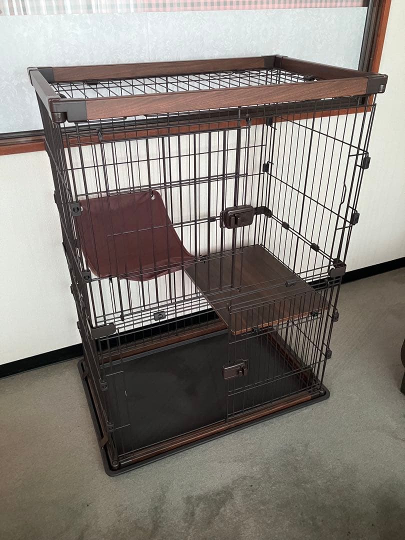 アイリスオーヤマ　ウッディキャットケージPWCR-962V キャリーなど他一式