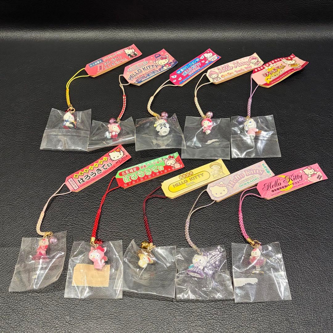 【未使用品】ハローキティ　ご当地ストラップ　80点　まとめ売り！