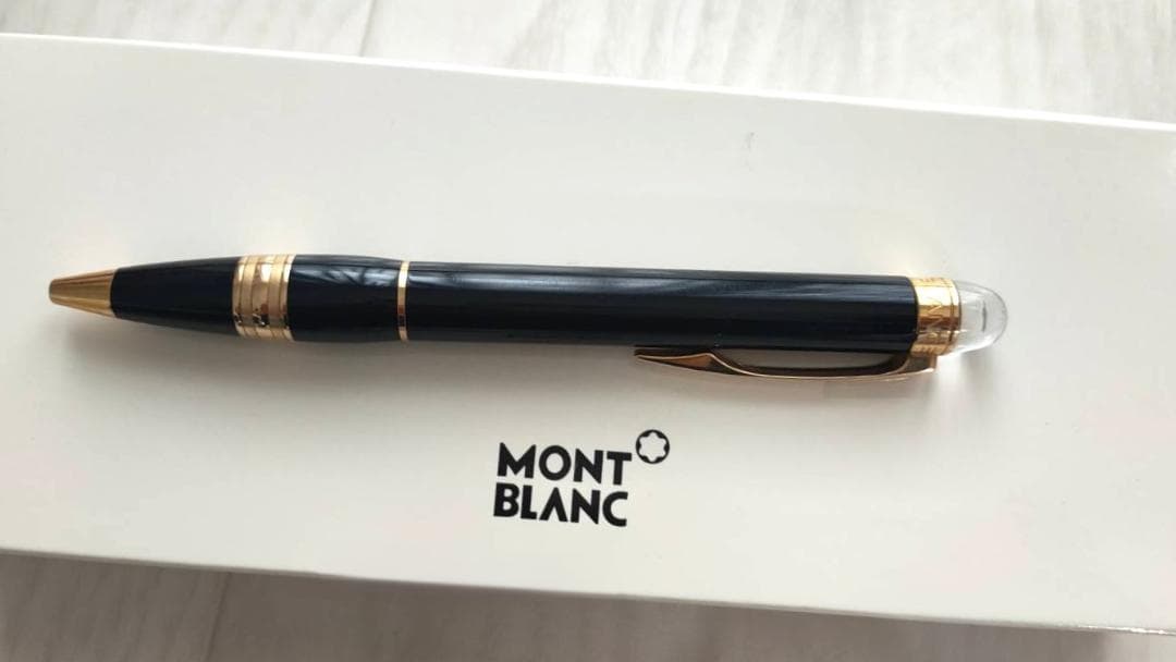 美品 モンブラン Montblanc スターウォーカー ボールペン ゴールド