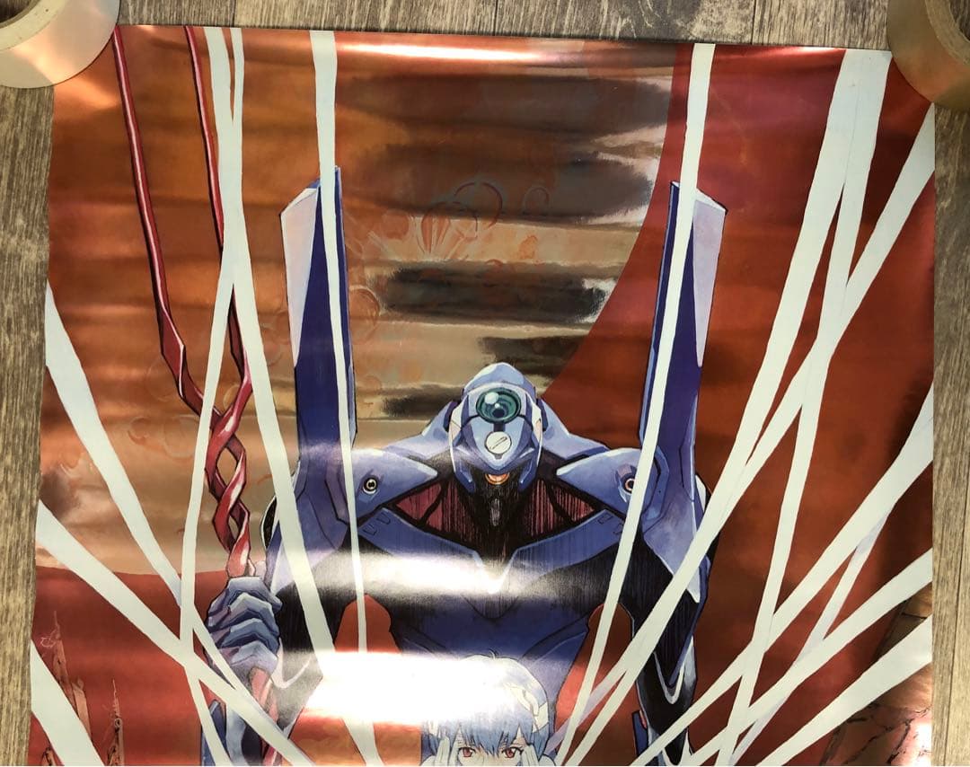 エヴァンゲリオン　レア　メタリックポスター　綾波レイ