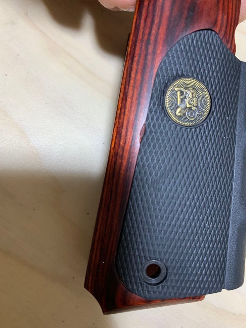美品　パックマイヤー木製 ラバーグリップ M1911A1 コルト ガバメント