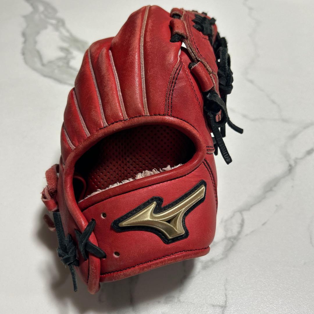 ミズノ 軟式野球グローブ 赤