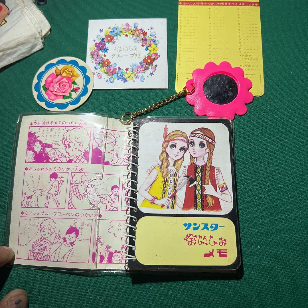 昭和レトロ　サンスターないしょメモ　rib on ミニ手帳　日本地理ミニ百科