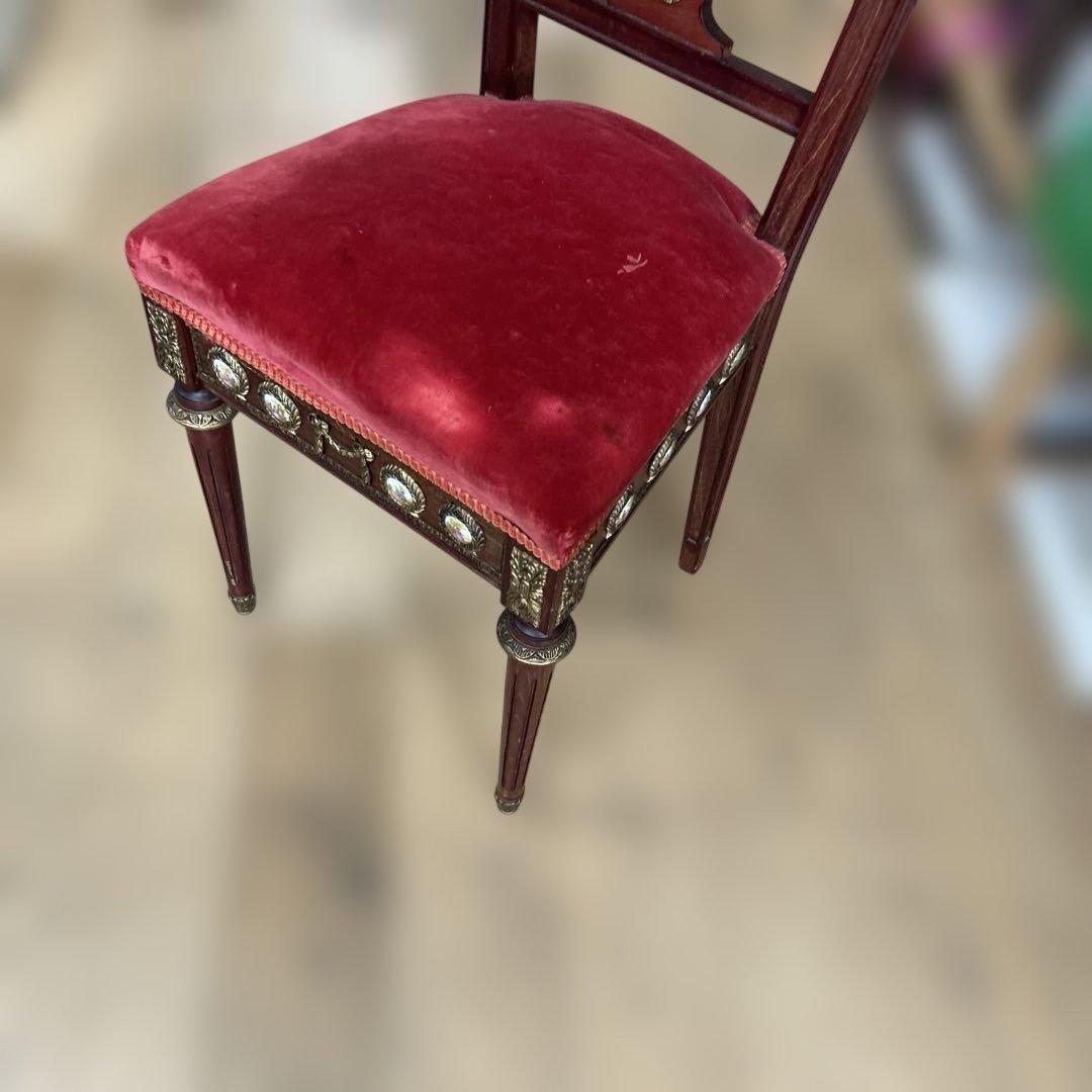 イギリス　マホガニー椅子　アンティーク　ヴィンテージ チェア