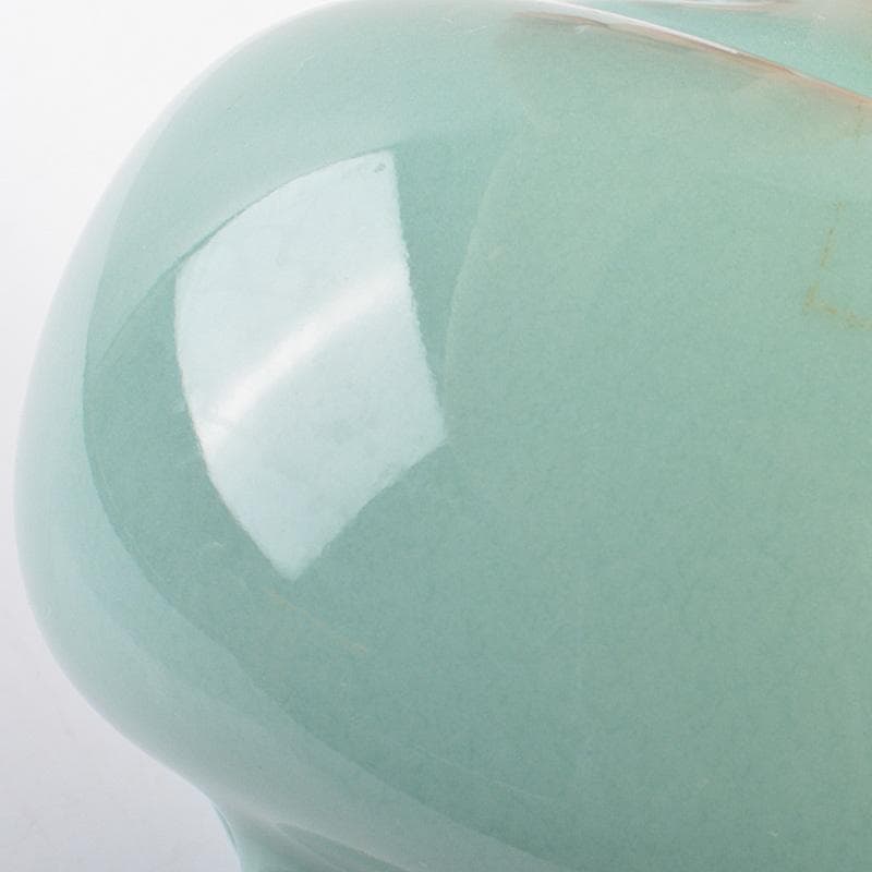 茶道具　板谷波山作　青磁　三足香爐　共布共箱　M　R6770