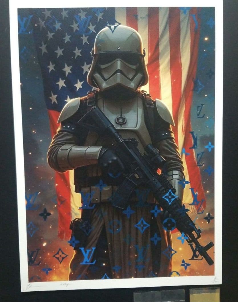 世界限定100枚 DEATH NYC STARWARSトルーパーヴィトン星条旗