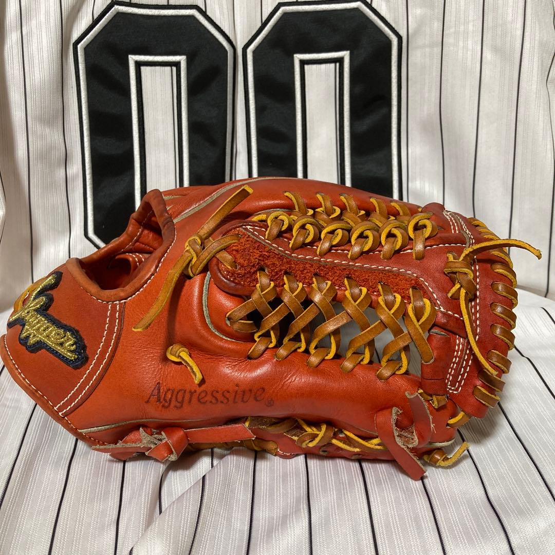 KSGＴ1 型　　阪神用具担当型付け Aggressive 野球グローブ
